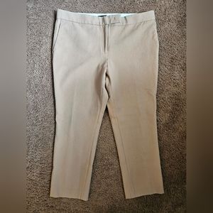 Ann Taylor Devin Fit Petite Tan Pantc size 12P